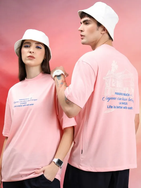 Unisex Printed Round Neck T-Shirt