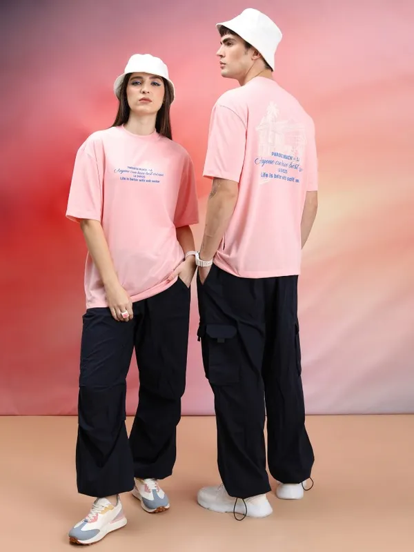 Unisex Printed Round Neck T-Shirt