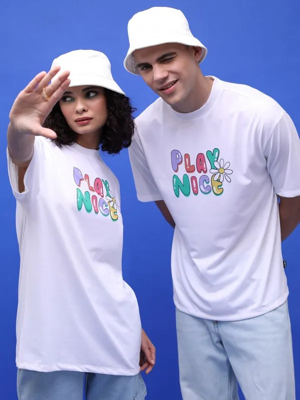 Unisex Printed Round Neck T-Shirt