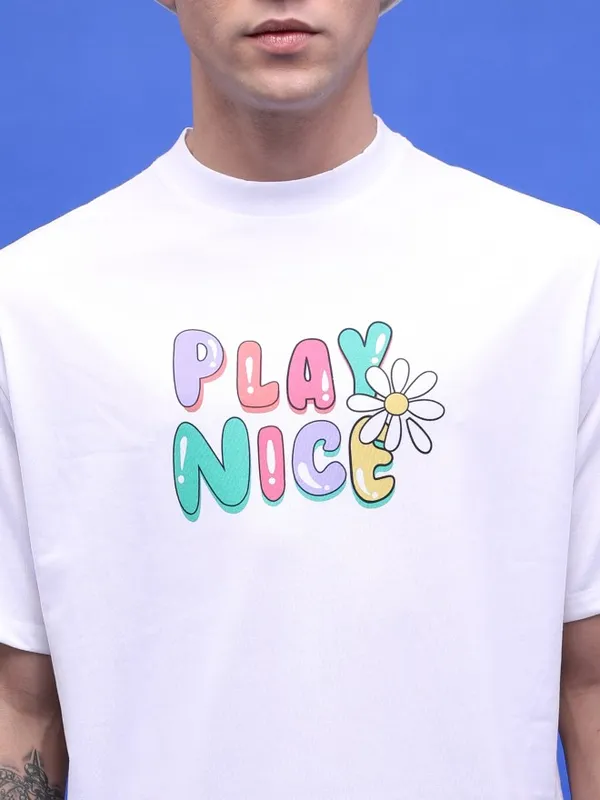 Unisex Printed Round Neck T-Shirt