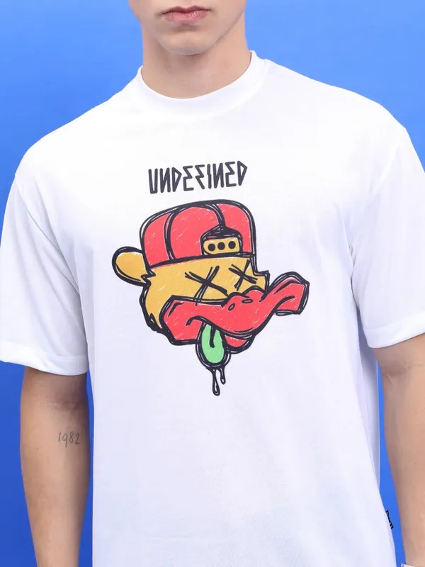 Unisex Printed Round Neck T-Shirt