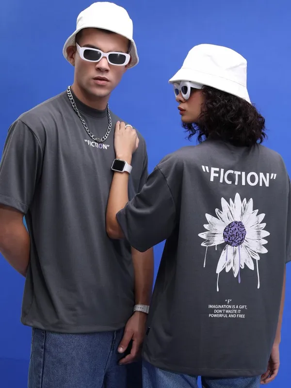 Unisex Printed Round Neck T-Shirt