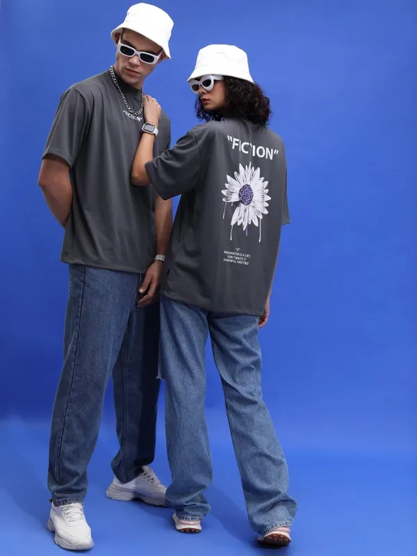 Unisex Printed Round Neck T-Shirt