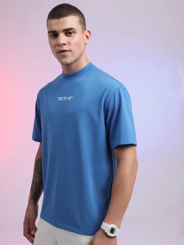 Men Printed Round Neck T-Shirt