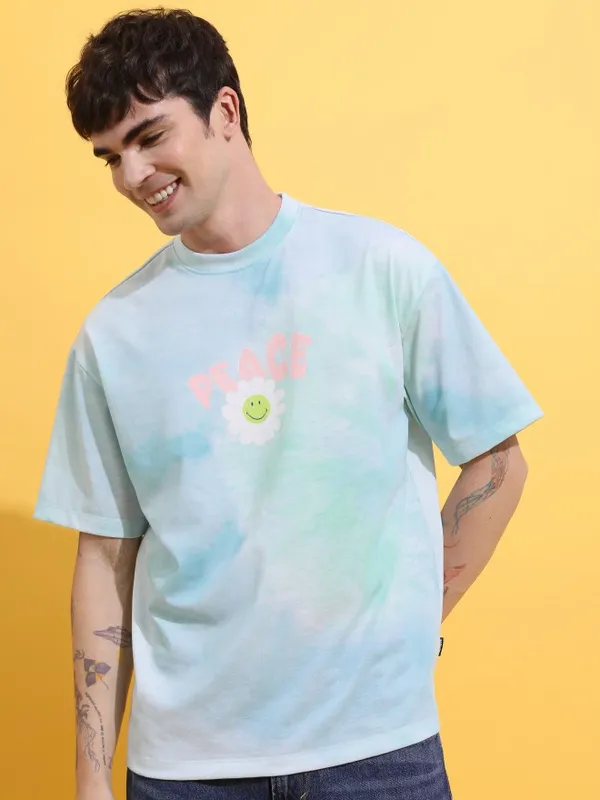 Men Printed Round Neck T-Shirt