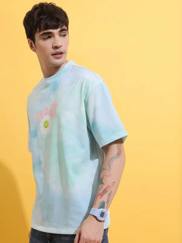 Men Printed Round Neck T-Shirt