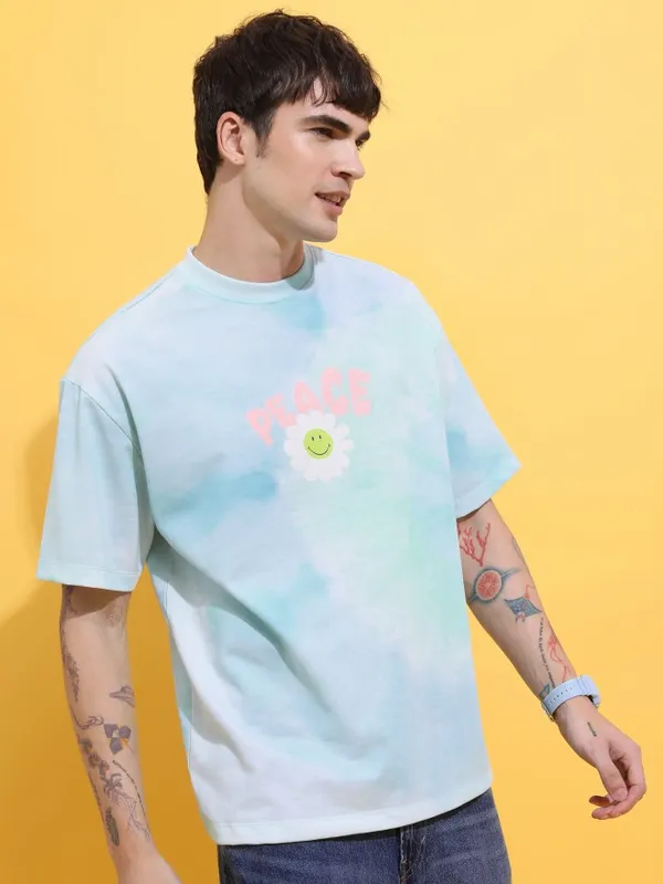 Men Printed Round Neck T-Shirt