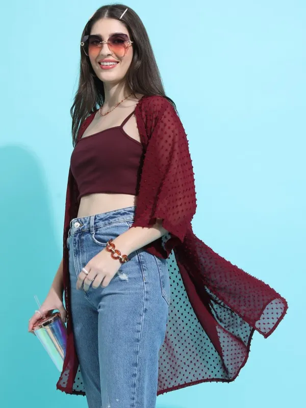 Women Self Design Shrug