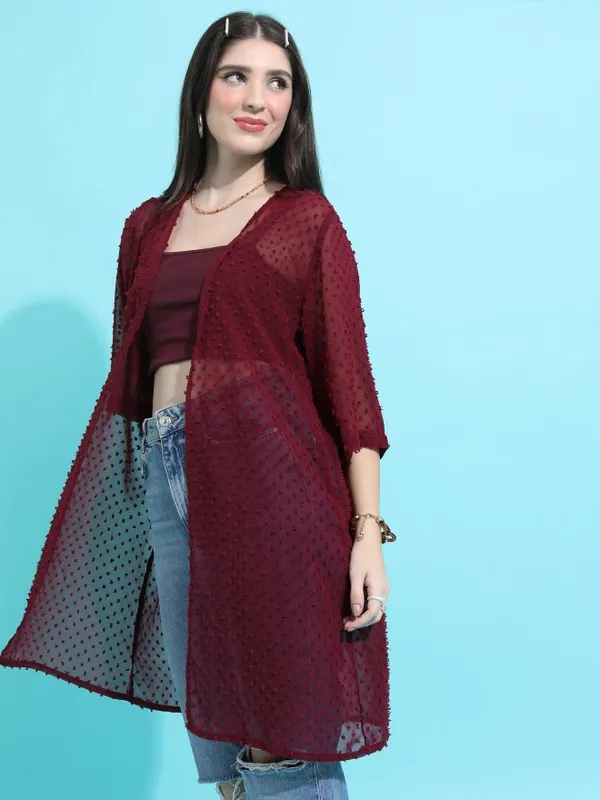 Women Self Design Shrug