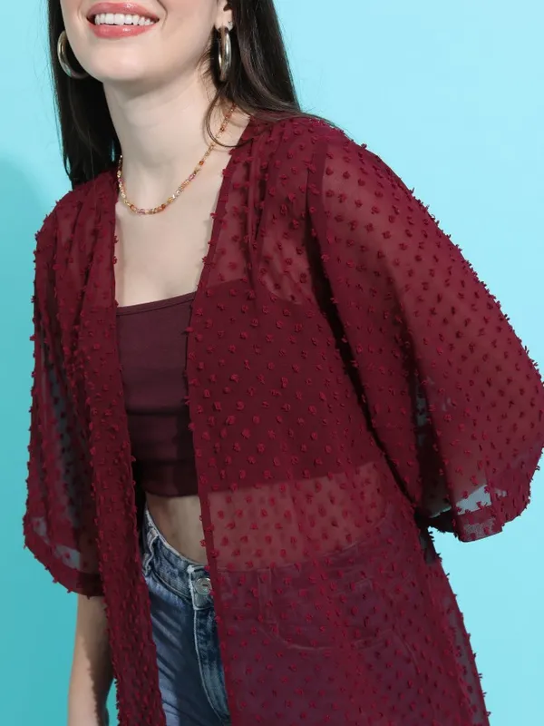Women Self Design Shrug