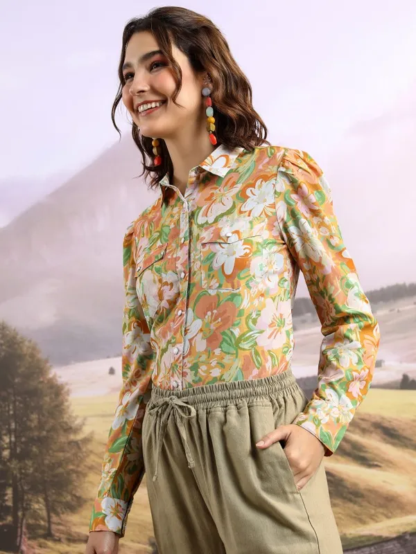 Women Printed Casual Shirt