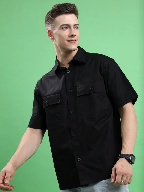 Men Oversized Fit Casual Shirt
