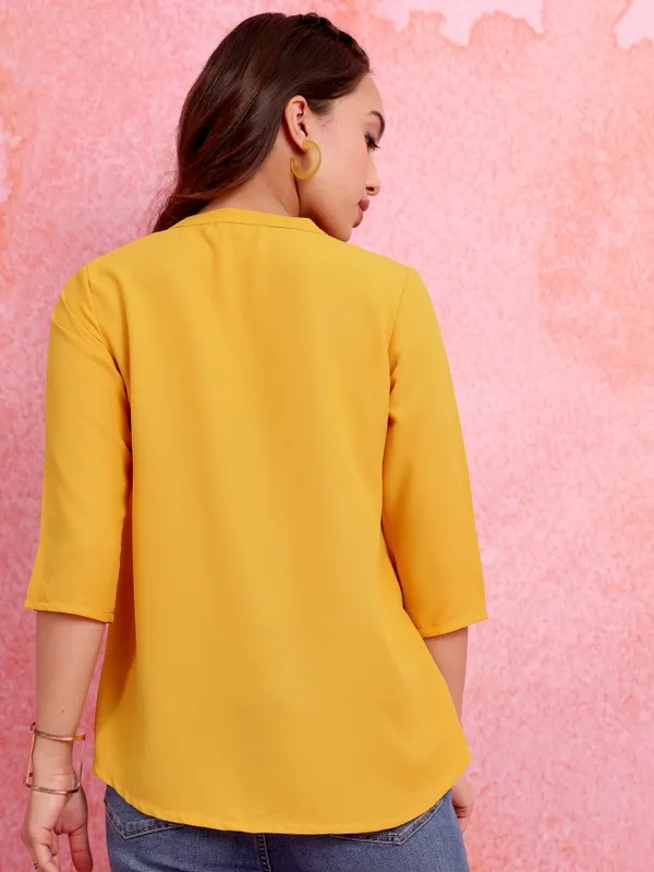 Embroidered Empire Top