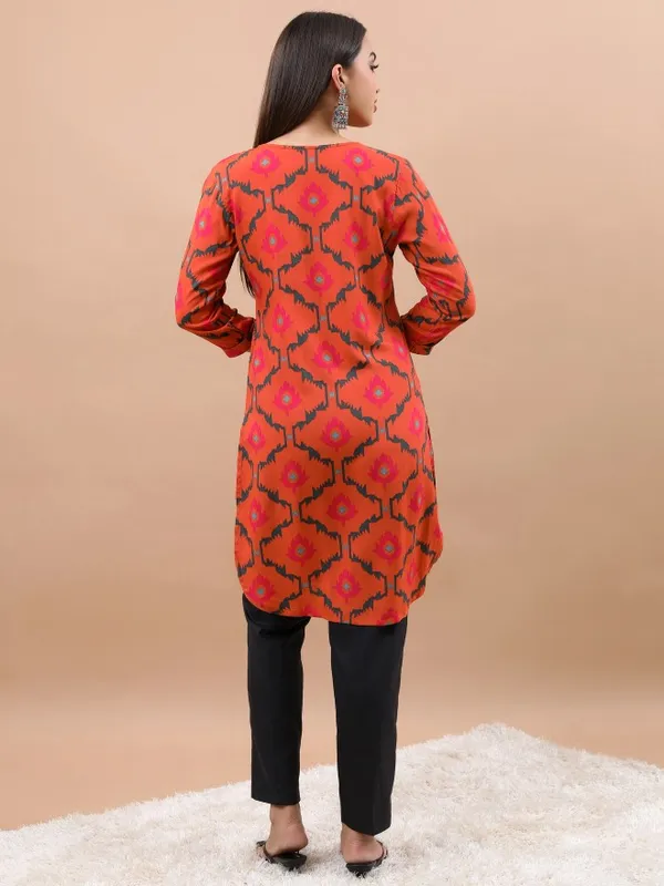  Vishudh Women Coral Printed Tunics