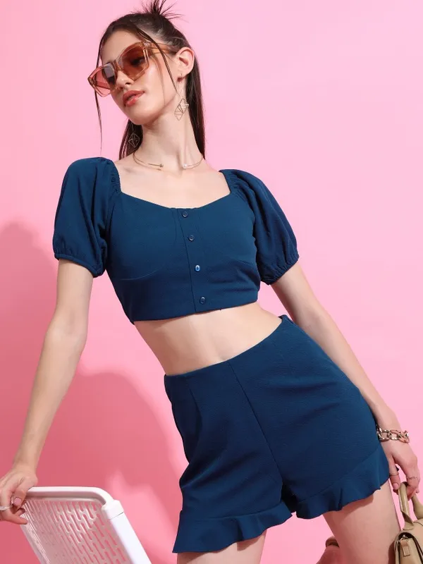 Women Top With Short Co-Ords