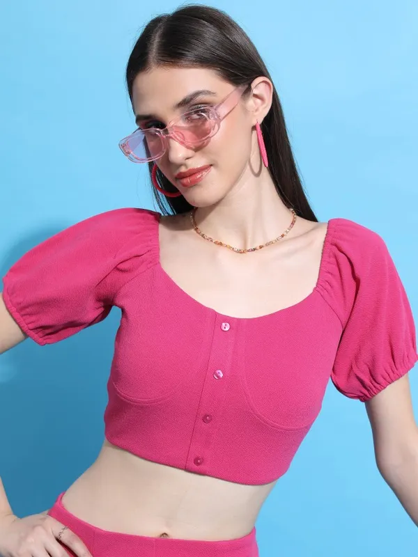  Tokyo Talkies Women Pink Co-Ords