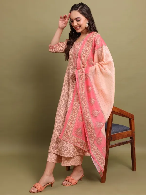 Women Kurta With Palazzo And Dupatta