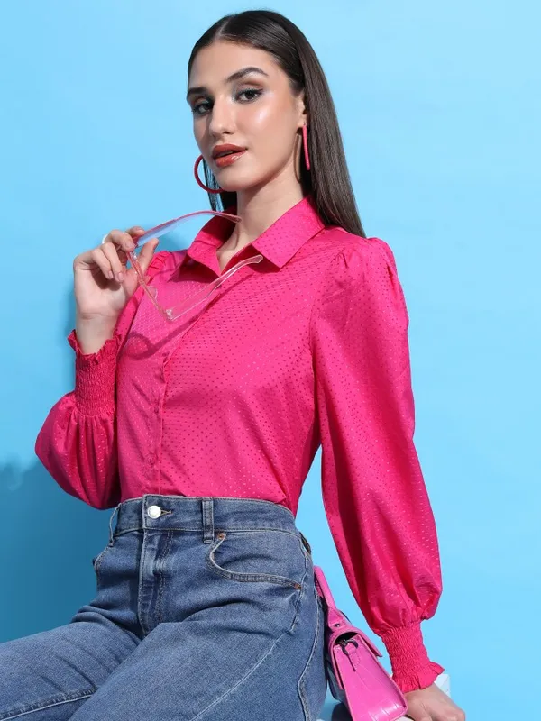 Women Solid Casual Shirt