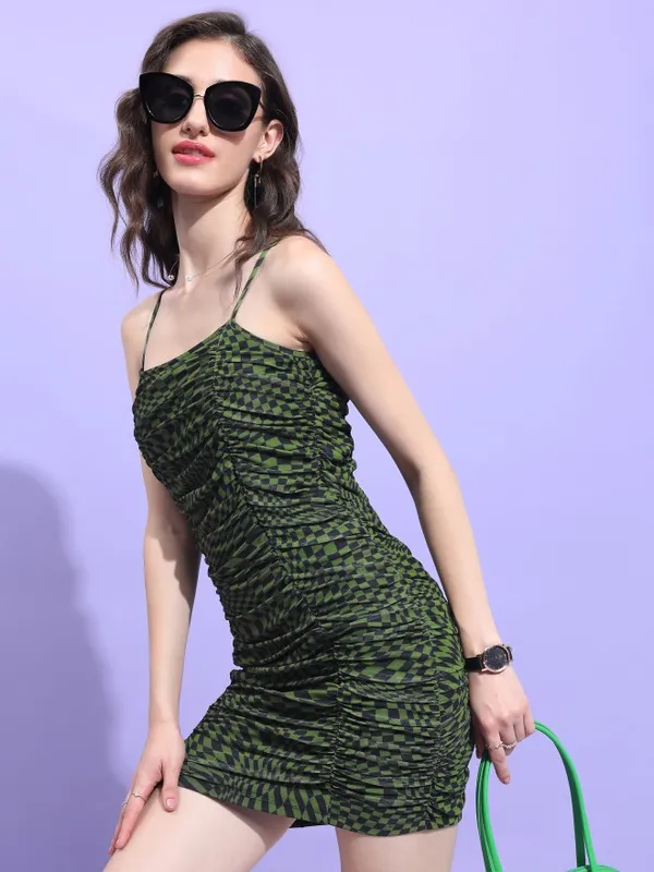  Tokyo Talkies Women Black Printed Bodycon Dresses