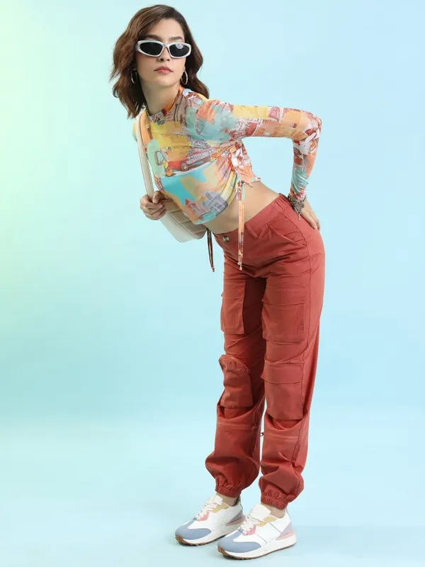  Tokyo Talkies Women Multi Printed Fitted Tops