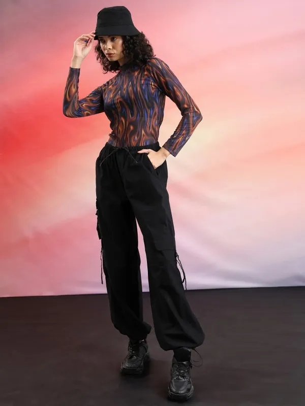  Tokyo Talkies Women Multi Printed Fitted Tops
