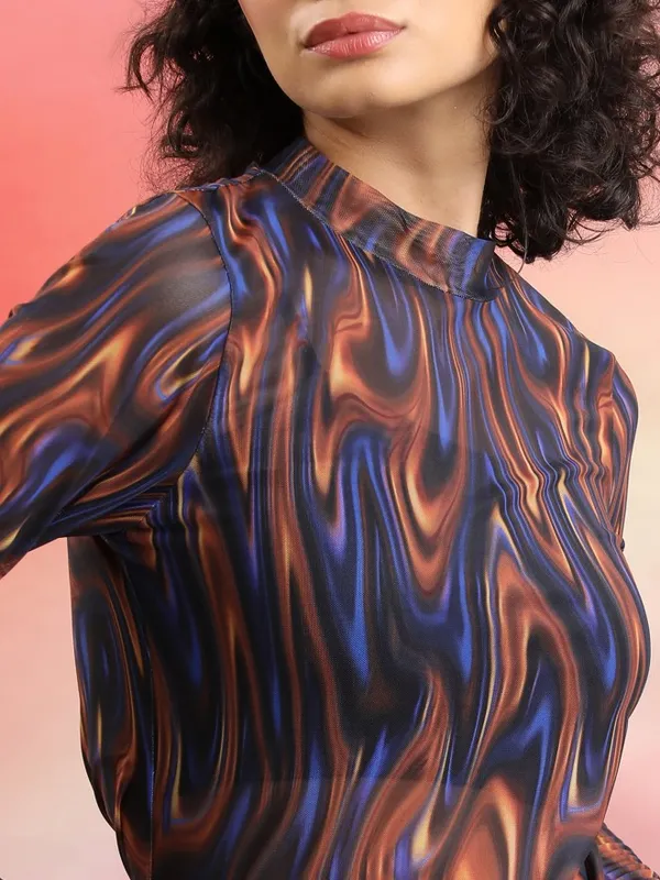  Tokyo Talkies Women Multi Printed Fitted Tops