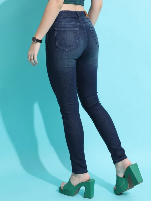  Tokyo Talkies Women Blue Skinny Fit Clean Look Jeans