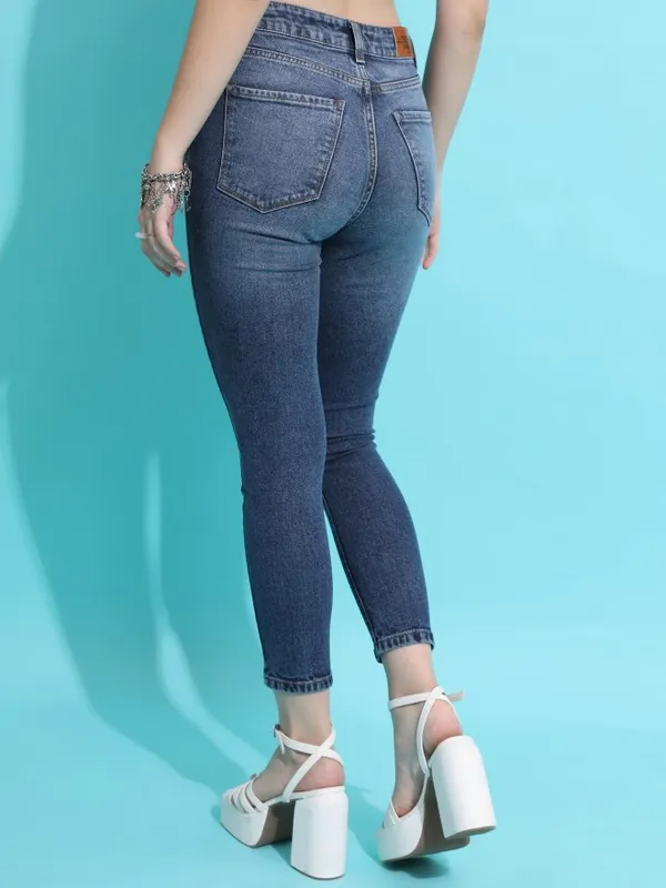 Tokyo Talkies Women Blue Skinny Fit Stretchable Jeans