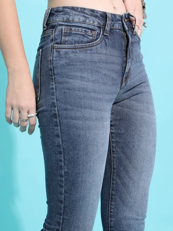 Tokyo Talkies Women Blue Skinny Fit Stretchable Jeans