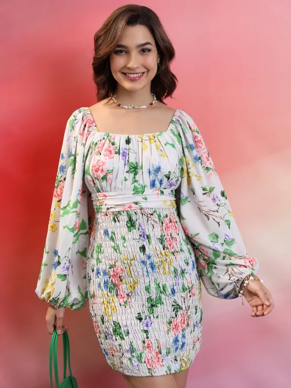  Tokyo Talkies Women Pink Printed Bodycon Dresses