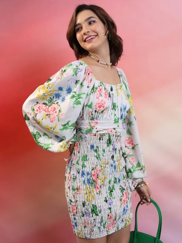  Tokyo Talkies Women Pink Printed Bodycon Dresses