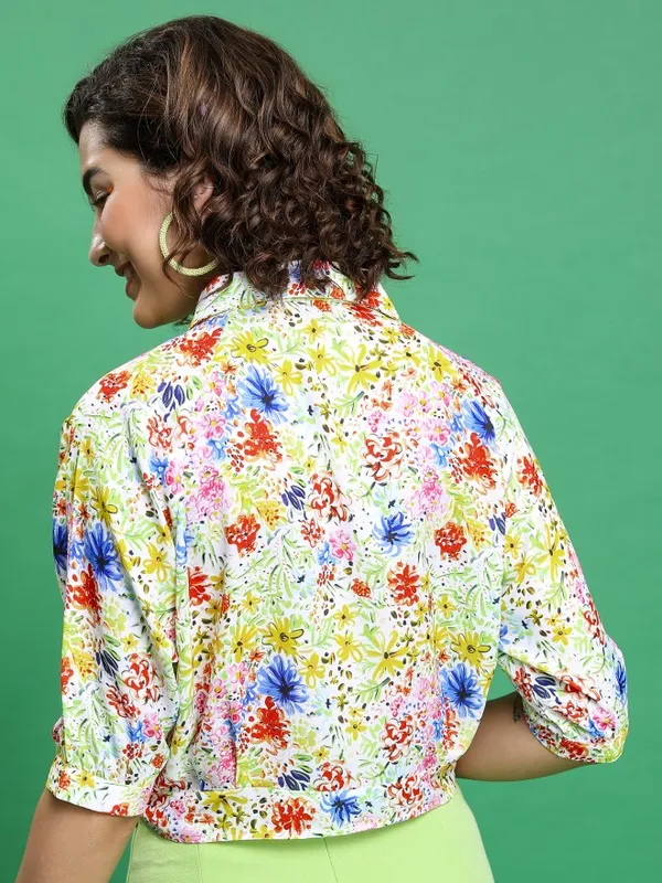 Tokyo Talkies Women Red Printed Casual Shirts