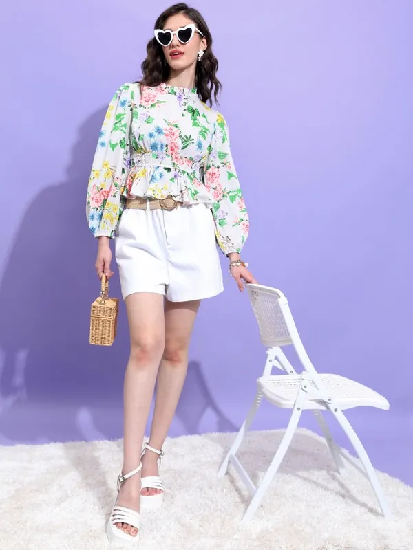  Tokyo Talkies Women Pink Printed Regular Tops