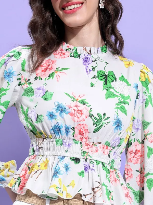  Tokyo Talkies Women Pink Printed Regular Tops