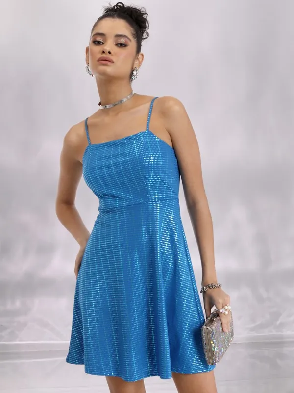 Self Design A-Line Dress