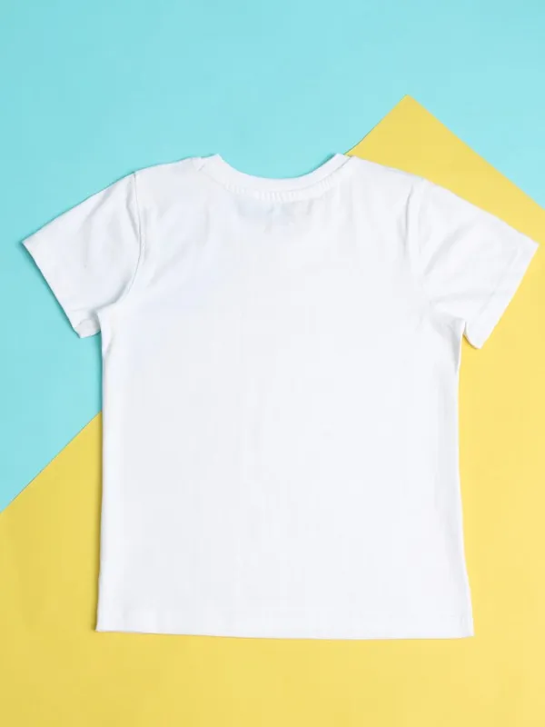 Girls Solid Round Neck T-Shirt