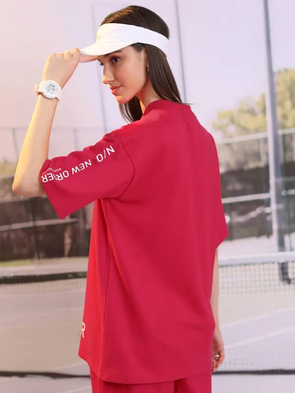  Tokyo Talkies Women Pink Printed Round Neck T-Shirts