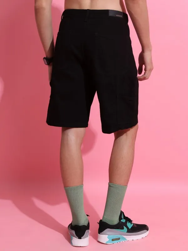  Highlander Men Black Regular Fit Shorts