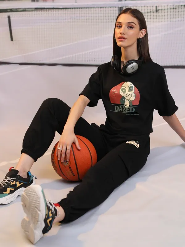 Printed Oversized Fit T-Shirt