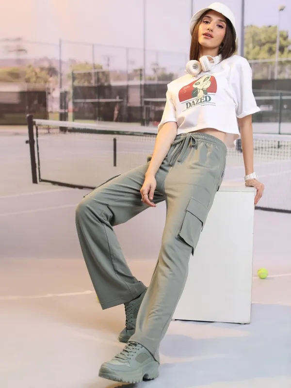  Tokyo Talkies Women White Printed Round Neck T-Shirts