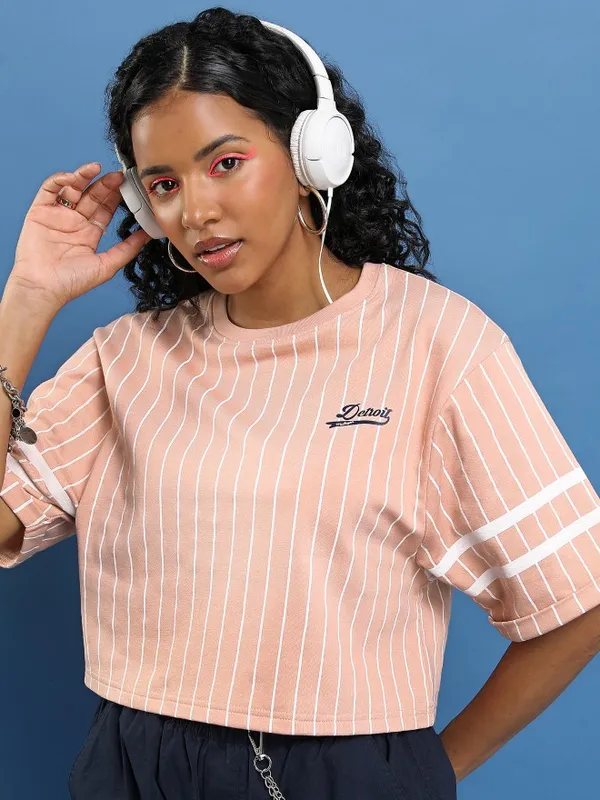 Striped Oversized Fit T-Shirt