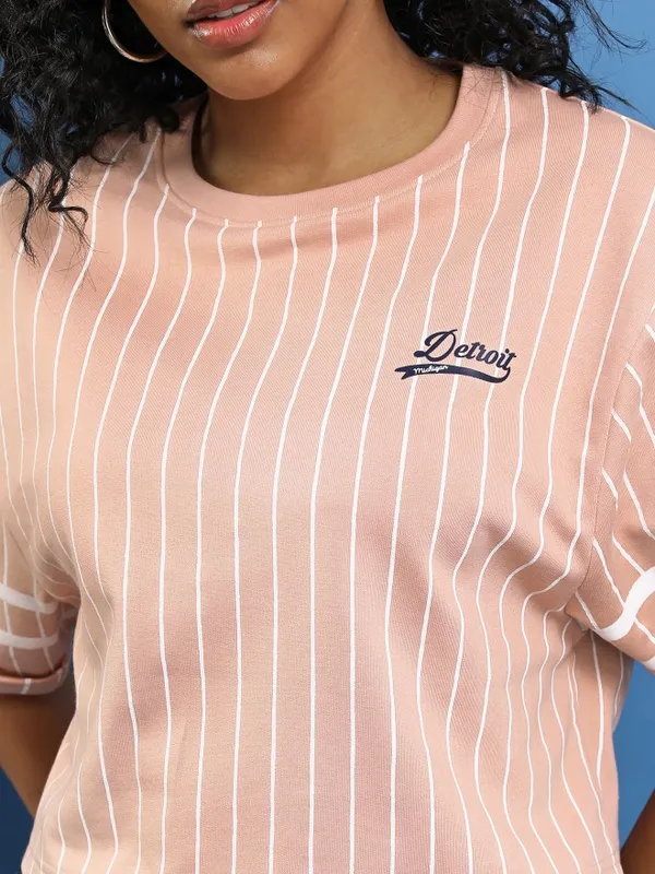 Striped Oversized Fit T-Shirt