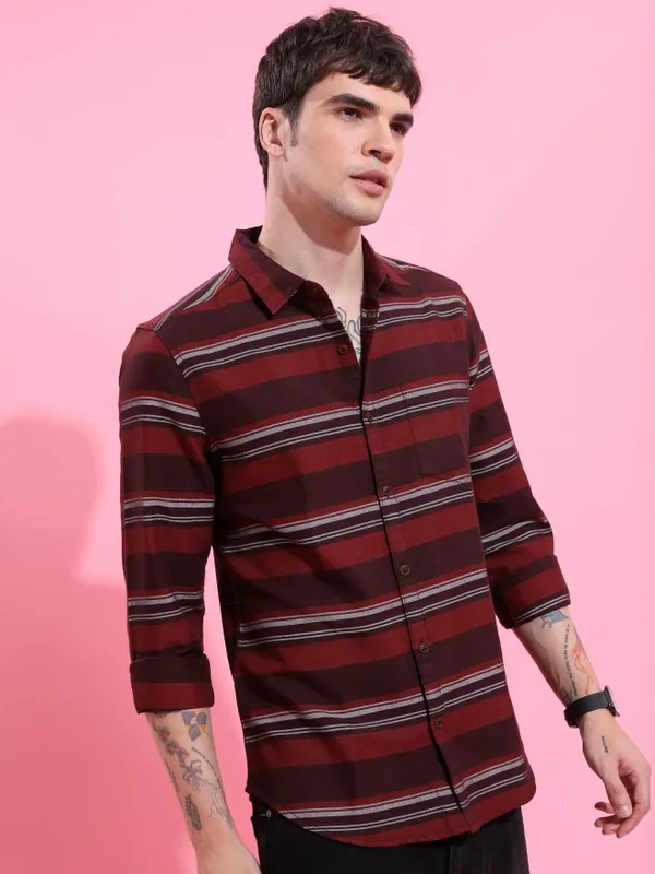 Men Slim Fit Casual Shirt