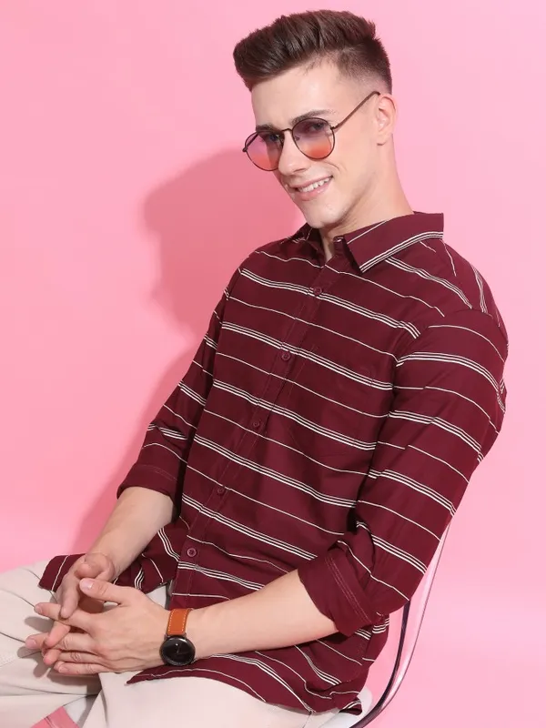 Men Slim Fit Casual Shirt