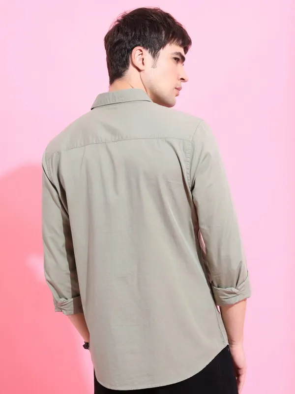 Men Slim Fit Casual Shirt