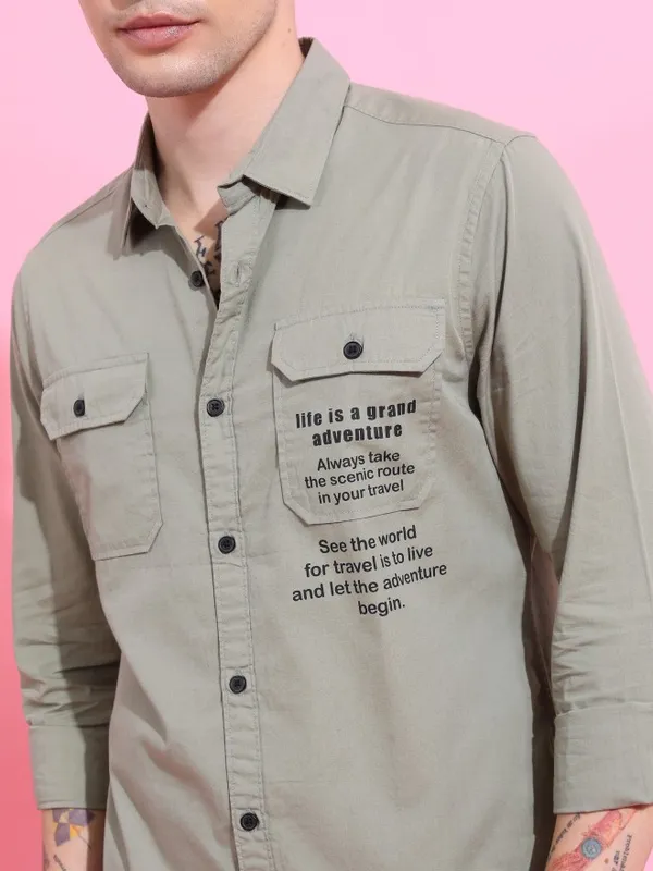 Men Slim Fit Casual Shirt