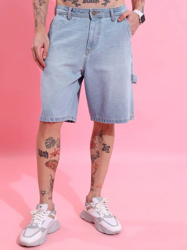  Highlander Men Blue Regular Fit Shorts