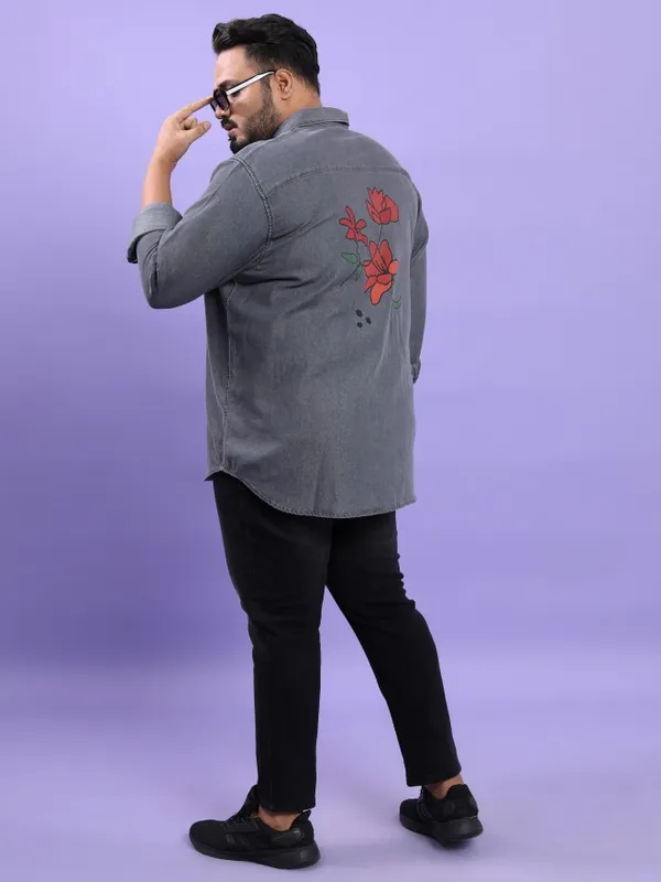  Xtra Ordinary By Highlander Men Grey Printed Regular Fit Casual Shirts