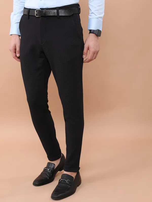 Men Slim Fit Casual Trouser