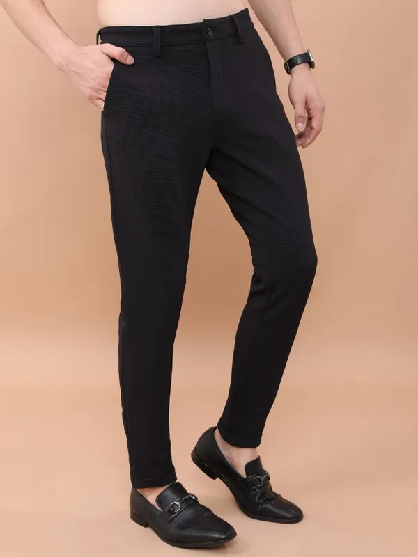 Men Slim Fit Casual Trouser